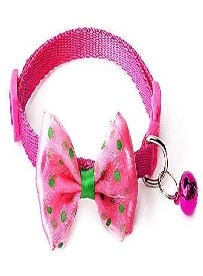 Pups&Pets طوق ربطة عنق للجراء من Pups&Pets مع جرس | طوق أمان من النايلون للحيوانات الأليفة | ربطة عنق لطيفة قابلة للتعديل بألوان متنوعة للجراء والكلاب والقطط (قد يختلف اللون، عبوة من قطعة واحدة) - Image 5